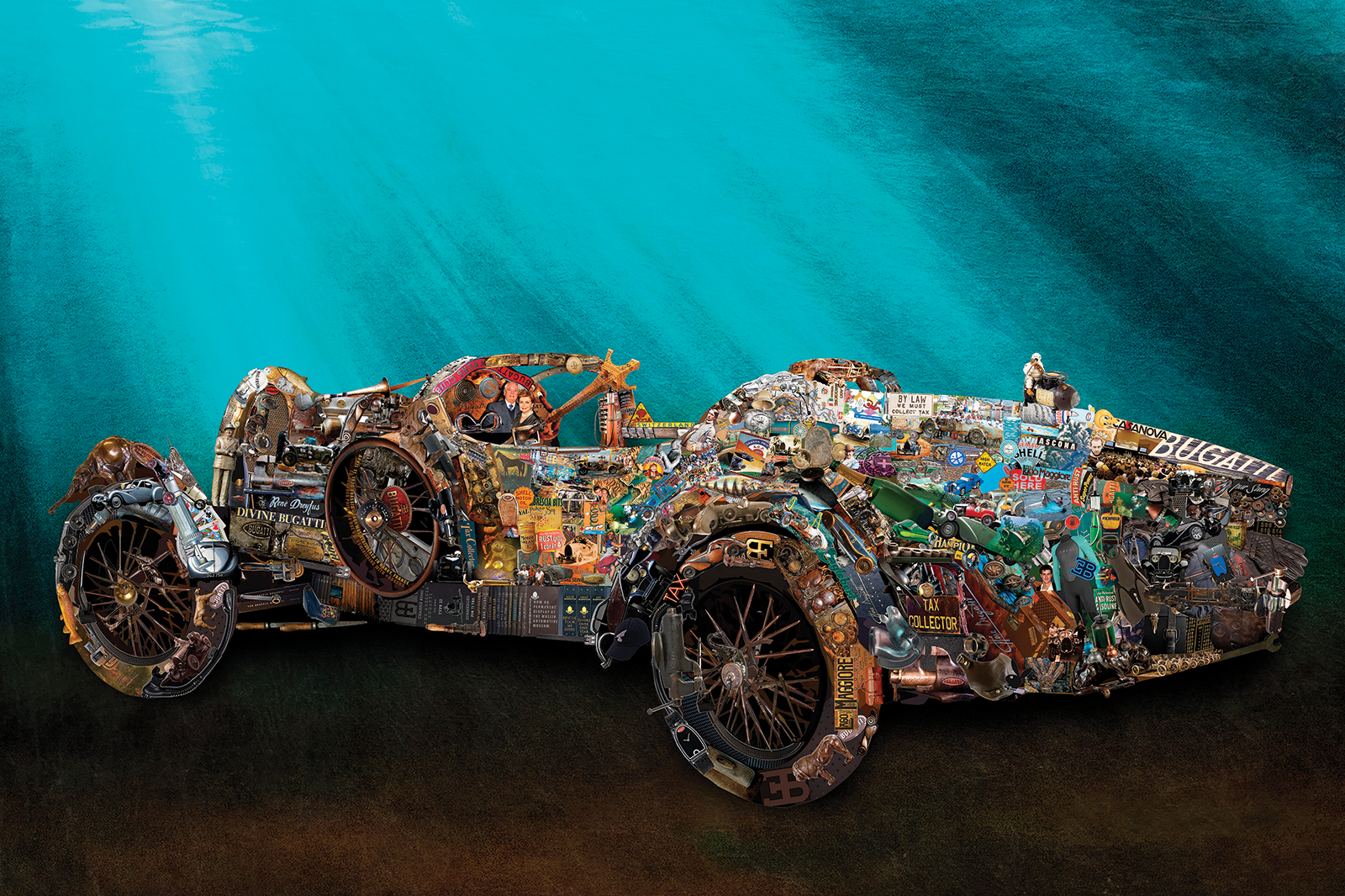 美品】Empire Art DirectのAntique Automobile？ 美品】Empire Art DirectのAntique Automobile？